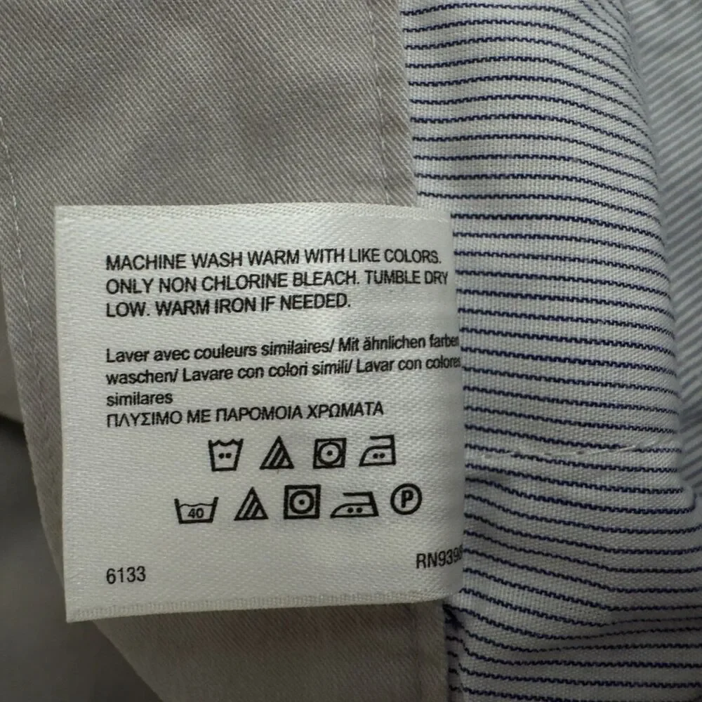 New Brooks Brothers 346 Pleated Chino Pants Men's Size 36 x 30